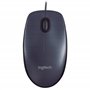 Logitech M90 Souris Filaire USB, Suivi Optique 1000 PPP, Ambidextre, Compatible avec PC/Mac/Portable - Noir
