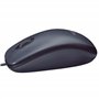 Logitech M90 Souris Filaire USB, Suivi Optique 1000 PPP, Ambidextre, Compatible avec PC/Mac/Portable - Noir