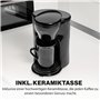 Clatronic Machine à Café 1 Tasse | Cafetière | Cafetière filtre avec tasse en céramique incluse | 140 ml | Petite cafetière filt
