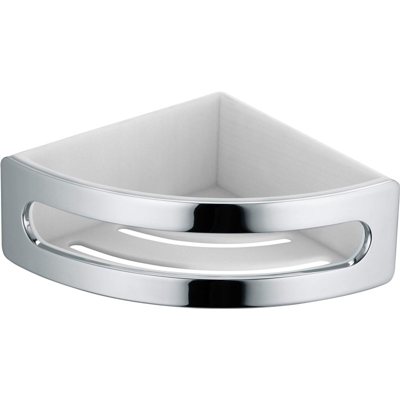 Keuco 11657010000 Elegance Panier d'angle de douche Chrome/blanc