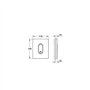 GROHE 38857SH0 Arena Plaque de commande urinoir Argent