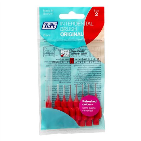 Boîte de 8 brossettes interdentaires TePe de 0,5 mm