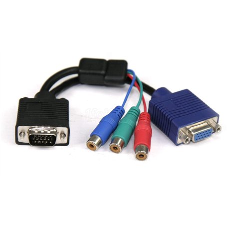 Connectland VGA-15MF-3RCA Câble VGA 15 cm Multicolore