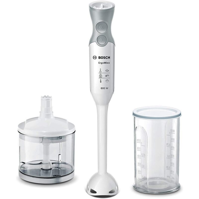 Bosch MSM66020 Mixeur Plongeant 600 W, Gris/Blanc