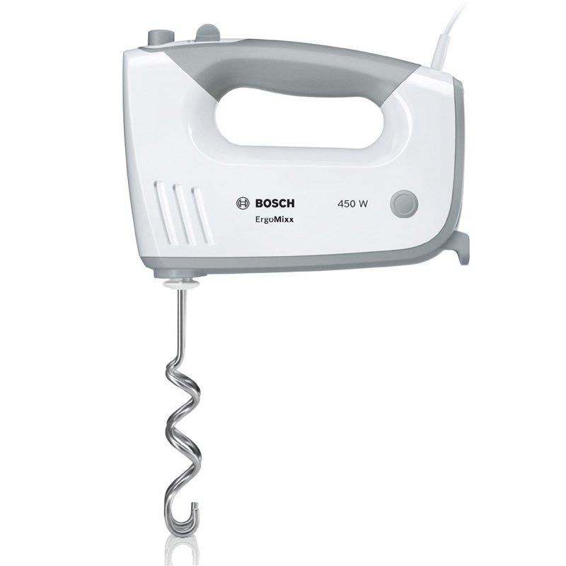 Image secondaire de Bosch ErgoMixx MFQ36470 – batteur polyvalent avec plusieurs accessoires – Puissance de 450 W – Couleur : Blanc/Gris