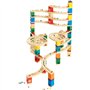 Hape Circuit à Billes Créatif en Bois Le Cyclone Quadrilla - Jeu de Construction Super Kit Complet de 102 pièces pour Le Circuit