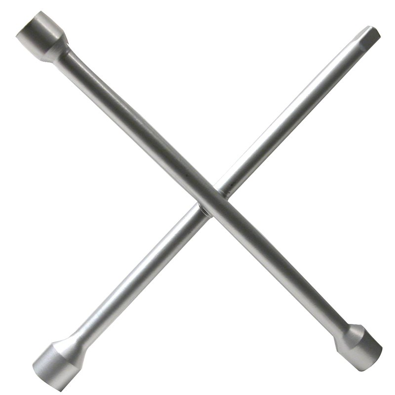 PRECISION STEEL 213196 Clé en Croix douilles 17mm/19mm/21mm carré de 1/2, Argent