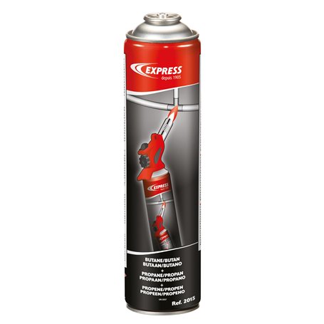 Express, 2015, Cartouche Gaz 326 g Propène (36%) + Butane + Propane pour Réf. 343, 351 et 525, Accessoire pour Fer à Souder, Lam
