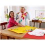 edding 17 FUNTASTICS TEXTILE FUN Marqueur pour textiles pour enfants - jaune, marron, bleu, rouge, vert - 5 stylos - pointe rond