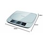 TERRAILLON - MY COOK 15 INOX- Blance de cuisine électronique, Large plateau Inox de 25 x 20 cm, Revêtement Anti-trace, Ecran LCD