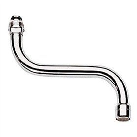 Grohe Tuyau D’Évacuation pour Évier Mural, Chromé, 150 mm, Embout 13052000,