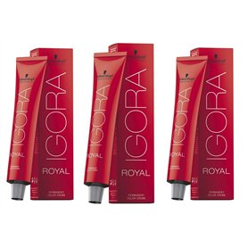 Schwarzkopf Igora Royal 7–57 Blond Moyen Doré Cuivré 60 ML Lot de 3 (3 x 60ml)