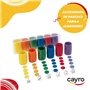 Cayro - Accessoires Parcheesi - + 5 Ans - Coffret Plastique - Jeux De Société Enfants Et Adultes - 6 Gobelets - 24 Jetons Et 6 D