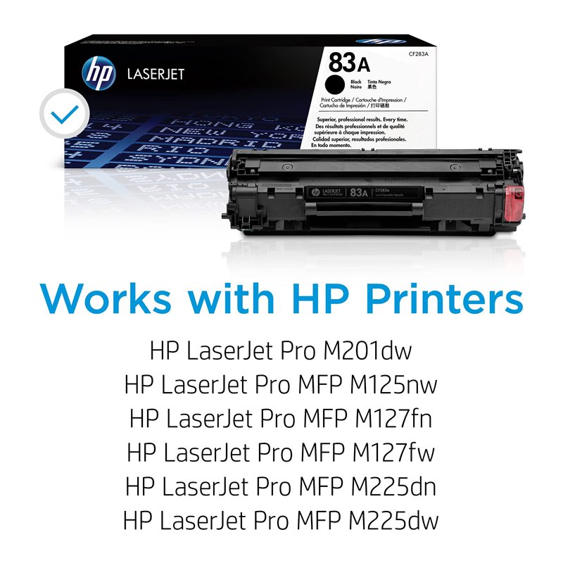 Image secondaire de HP 83A CF283A Toner Noir Authentique