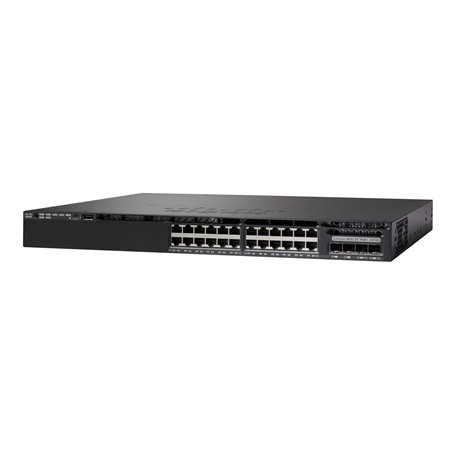 Commutateur réseau Cisco Catalyst 3650-24TD-L, 24 Ports GbE, 2 Ports de Liaison Montante 10G et 2 Ports de Liaison Montante 1G, 