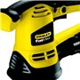 Stanley FATMAX Ponceuse Excentrique 480W 125Mm Vitesse Variable Poignée Avant Revêtement Grip Verrouillage de l'Interrupteur Ave