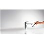 hansgrohe Focus Focus 100 Mitigeur de lavabo sans tirette ni vidage bas débit, chromé, 31513000