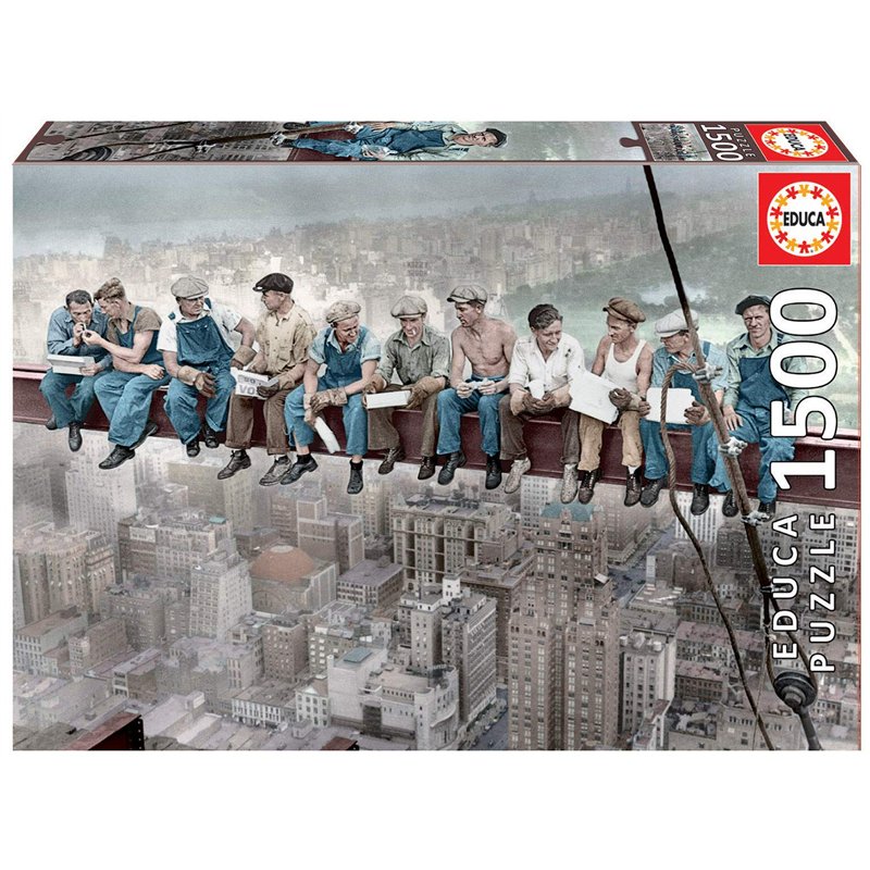 Educa - Déjeuner à New York, Puzzle de 1500 pièces pour Adultes. Dimensions Une Fois assemblé : 85 x 60 cm, +14 Ans (16009)