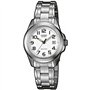 Casio - LTP-1259PD-7BEF - Collection - Montre Femme - Quartz Analogique - Cadran Blanc - Bracelet Acier Argent