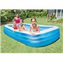 Intex - 58484NP - Piscine Rectangulaire Givrée - Coloris Bleu, 305x183x56 cm