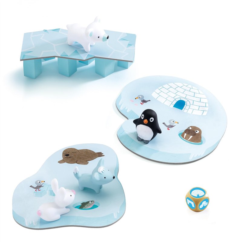 DJECO Little Cooperation - Jeu de Société Enfants, 2,5 à 5 Ans - Stratégie et Travail d'Équipe - Aide Les Animaux à Rejoindre Le