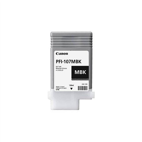 Canon PFI-107 MBK - Noir mat - Original reservoir d'encre pour image PROGRAF iPF680/ iPF685/ iPF780/ iPF785