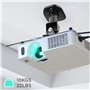 Duronic PB01XB Support pour Vidéoprojecteur Plafond | Rotatif 360° Inclinable 180° et Pivotant 180° | Charge maximale de 10 kg |