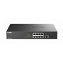 D-Link DGS-1010MP Switch Gigabit Max PoE 10 Ports, 8 Ports PoE+ Gigabit 30 W, Budget PoE 125 W, Liaison Montante Fibre SFP, sans