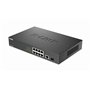 D-Link DGS-1010MP Switch Gigabit Max PoE 10 Ports, 8 Ports PoE+ Gigabit 30 W, Budget PoE 125 W, Liaison Montante Fibre SFP, sans