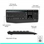 Logitech MK345 Combo Clavier Taille Standard Sans Fil avec Repose Poignet et Souris Droitier Confortable, Clavier US Internation