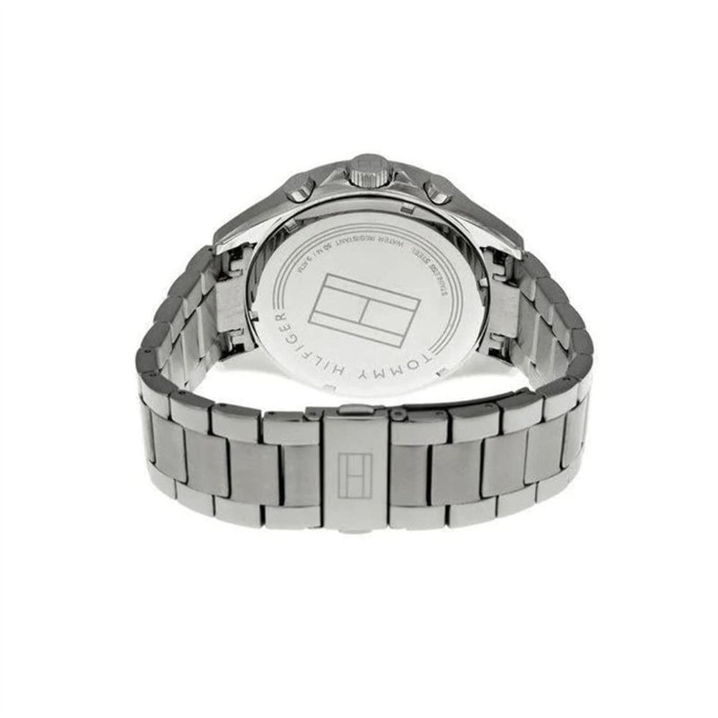 Image secondaire de Tommy Hilfiger Montre Analogique Multifunction à Quartz pour Homme avec Bracelet en Acier Inoxydable argenté - 1791104