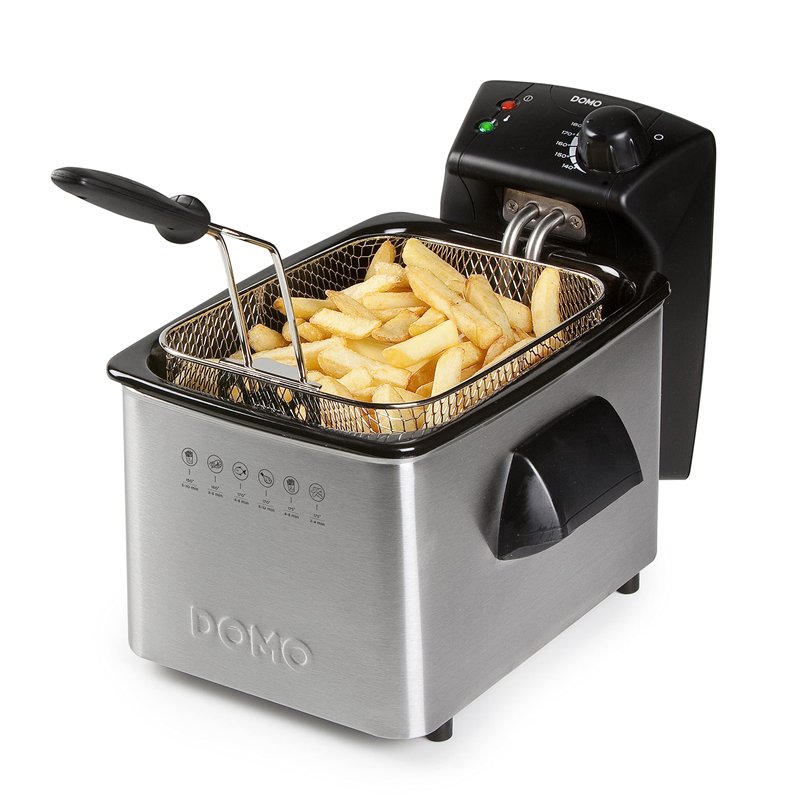 FRITEUSE DOMO DO464FR, Acier Inoxydable