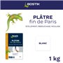 Bostik - Plâtre Fin de Paris - Scellement, Rebouchage, Moulage - Intérieur - Tous Supports - Prise Rapide - Couleur : Blanc - 1 