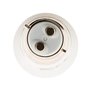 Zenith Adaptateur de Douille mâle B22 en Femelle E27, Blanc