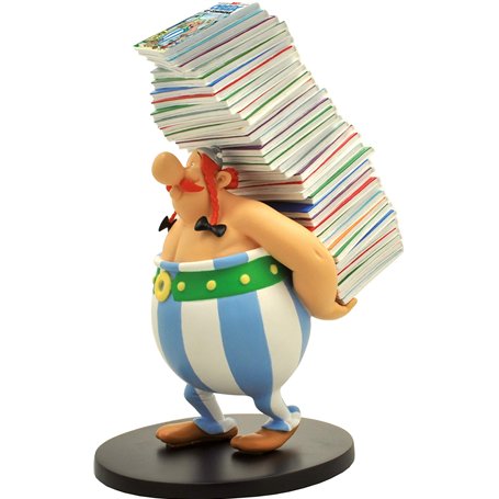 Plastoy Astérix Obelix Pile D'Albums Figurine, 124, 14.00 x 13.00 x 25.00, PLA00124, Multicolor