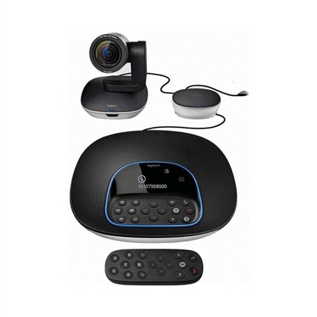 Logitech Group Système de Webcam Visioconférence, Full HD 1080p, Mise au Point Automatique, USB, Skype for Business, Teams, Zoom