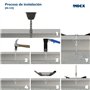 INDEX Fixing Systems Ancrage Indemoll INCO438 [IN-CO] pour fixation sur des éléments creux. Avec vis 47 Ø8, zinguée, M4 x 47 mm,