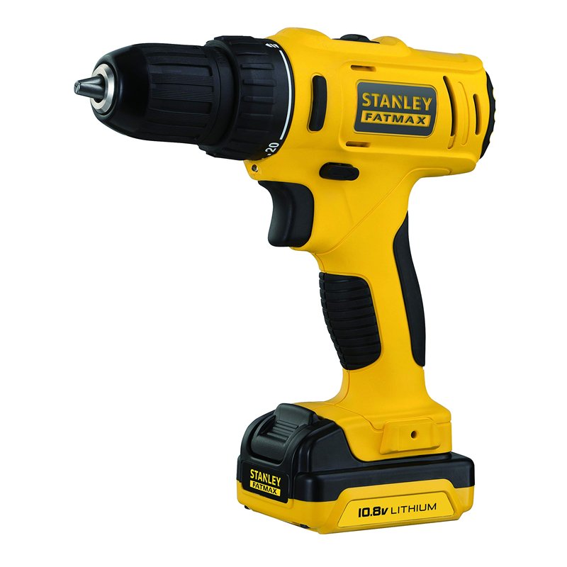Stanley FATMAX Perceuse Visseuse à Impact Sans Fil Lithium Ion 10.8V Moteur Mabuchi Vitesse Variable Mandrin Une Main Poignée Er