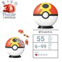 Ravensburger 11628 Puzzle 3D 11628 Puzzle Poké Ball Repeat Ball pour Grands et Petits Fans de Pokémon à partir de 6 Ans, Jaune