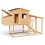 IDMarket - Poulailler Comfort avec pondoir en Bois