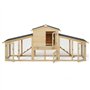 Probache - Poulailler VIP avec clapier Double XXL en Bois