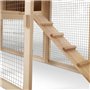 Probache - Poulailler VIP avec clapier Double XXL en Bois