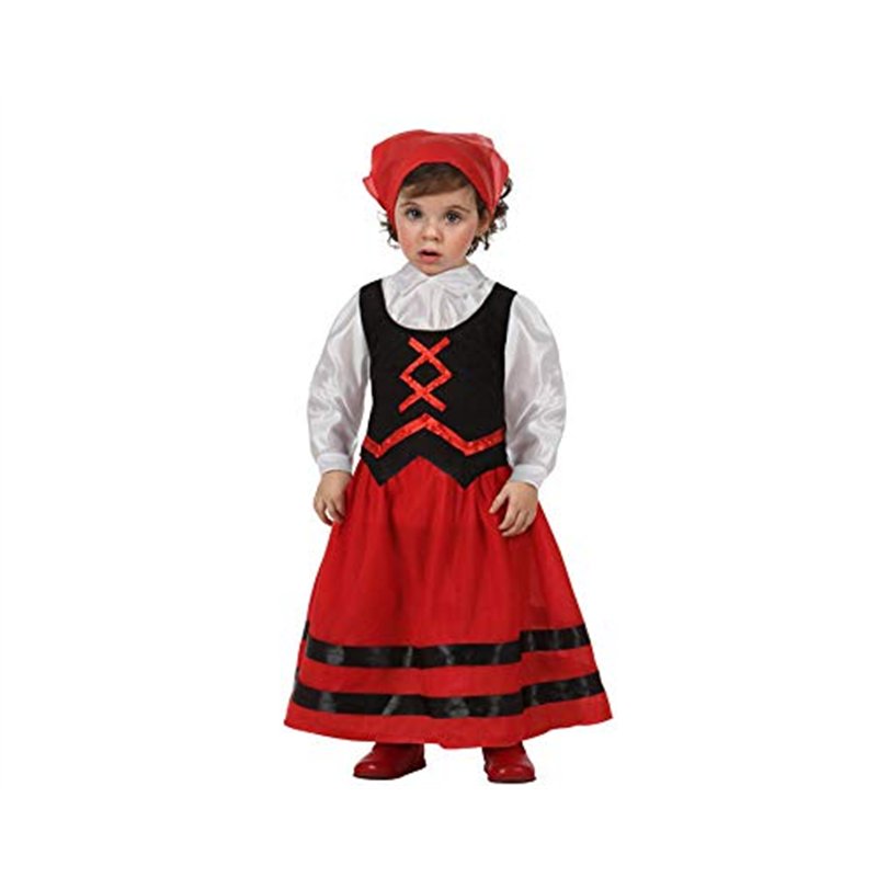 Image secondaire de Atosa déguisement bergère rouge et noire bébé fille 6 a 12 meses