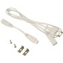 Velamp RS8-8W Durandal - Réglette 48 LED avec Interrupteur, Plastique, Blanc