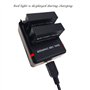 Suptig Lot de 2 Batteries et Chargeur Daul pour GoPro HERO4 Black/Gopro HERO4 Silver et Gopro AHDBT-401