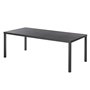 Hespéride - Table de Jardin Rectangulaire Piazza Gris Graphite - 8 Places - Aluminium Traité Epoxy Antirouille