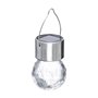 Lampe Solaire à Suspension Inox, Blanc, 6cm x 10cm, argent
