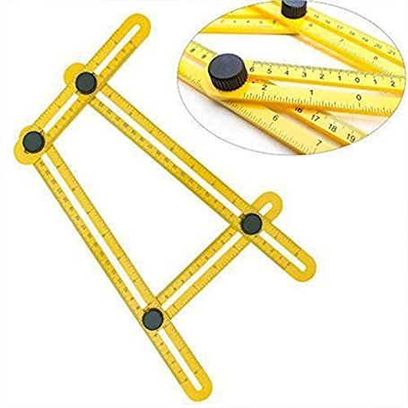 SHOP-STORY - Règle d'Angle Pliable Multifonction de Mesure Multi Angles pour Découpe et Bricolage Facile Neuf