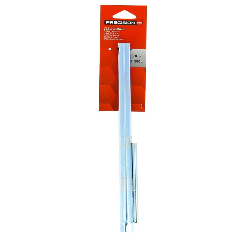 PRECISION STEEL Clé à Bougie 16mm. L=280mm