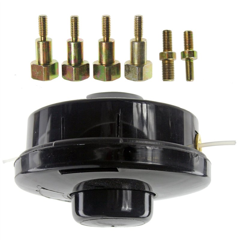 SPARES2GO Tête de Bobine de Fil Rechargeable Universelle à Double Ligne - pour débroussailleuses et élagueuses à Essence (Assemb
